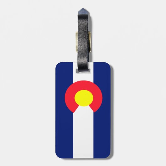 Colorado Flag Bagagelabel (Achterkant verticaal)