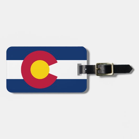 Colorado Flag Bagagelabel (Voorkant horizontaal)