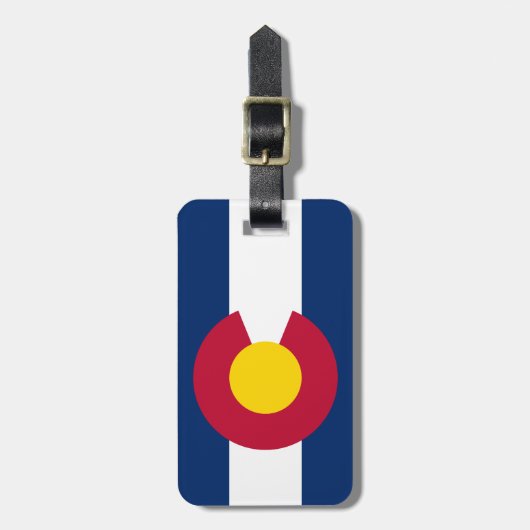 Colorado Flag Bagagelabel (Voorkant verticaal)