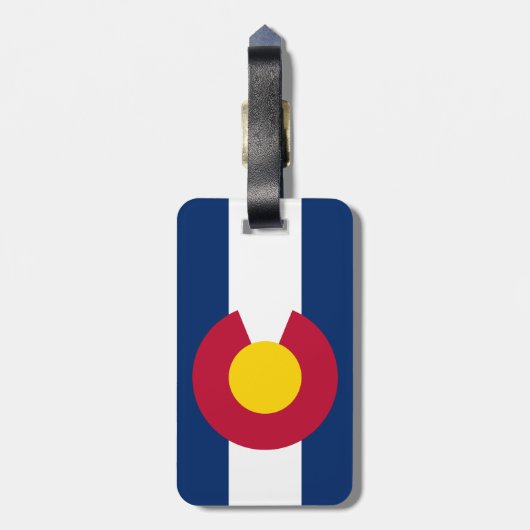 Colorado Flag Bagagelabel (Achterkant verticaal)