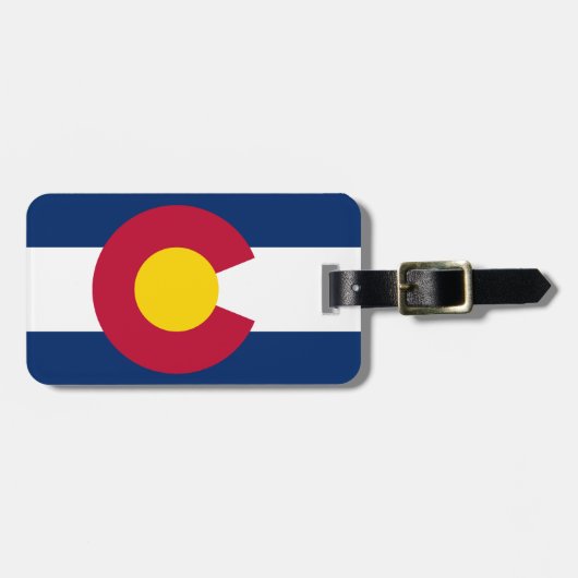 Colorado Flag Bagagelabel (Voorkant horizontaal)
