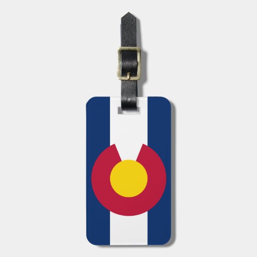 Colorado Flag Bagagelabel (Voorkant verticaal)