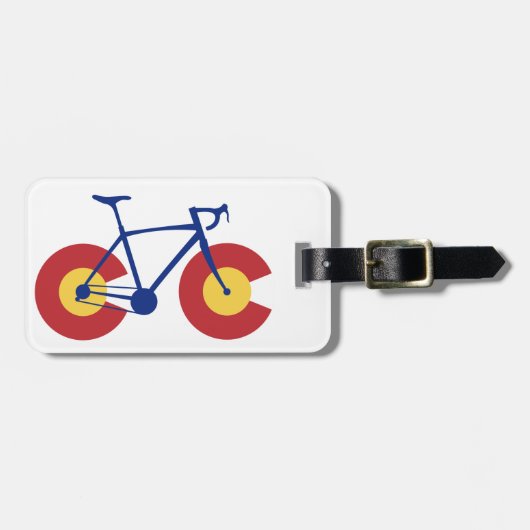 Colorado Flag Bicycle Bagagelabel (Voorkant horizontaal)