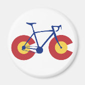 Colorado Flag Bicycle Magneet (Voorkant)