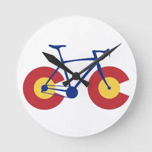 Colorado Flag Bicycle Ronde Klok