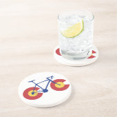 Colorado Flag Bicycle Zandsteen Onderzetter (Zijkant)