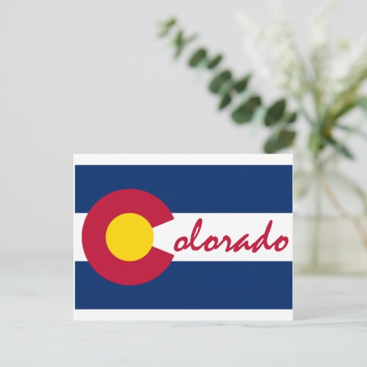 Colorado Flag Briefkaart (Staand voorkant)