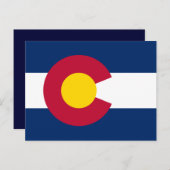 Colorado Flag Briefkaart (Voorkant / Achterkant)