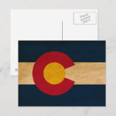 Colorado Flag Briefkaart (Voorkant / Achterkant)