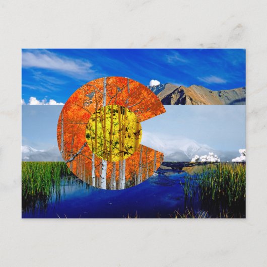 Colorado Flag Briefkaart (Voorkant)