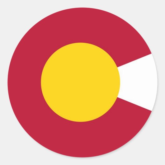 Colorado Flag C Sticker (Voorkant)