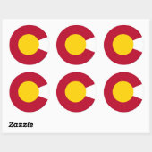 Colorado Flag C Sticker (Vel)