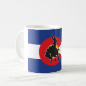 Colorado Flag Cowboy Koffiemok (Voorkant links)
