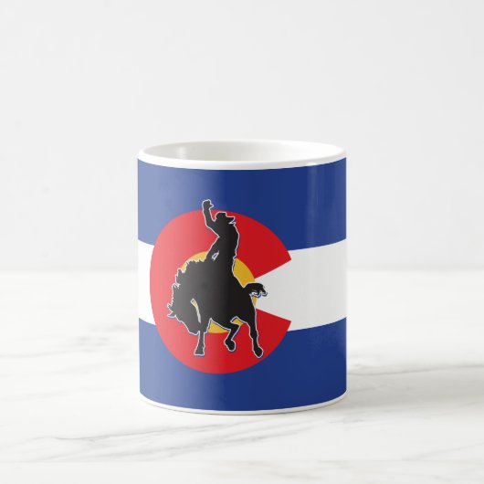 Colorado Flag Cowboy Koffiemok (Center)