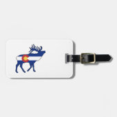 Colorado Flag Elk Bagagelabel (Voorkant horizontaal)