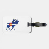 Colorado Flag Elk Bagagelabel (Achterkant horizontaal)