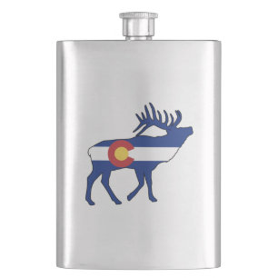 Colorado Flag Elk Flacon