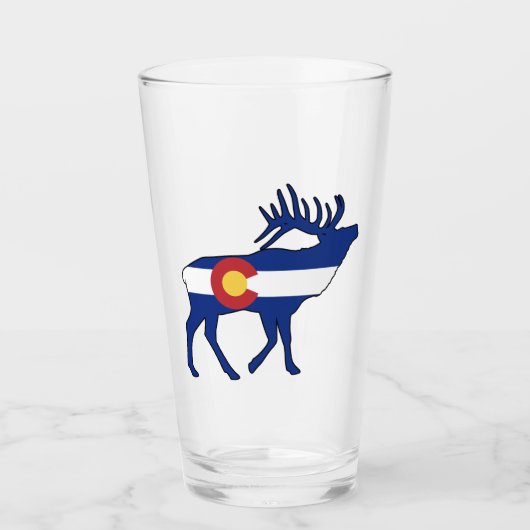 Colorado Flag Elk Glas (Voorkant)