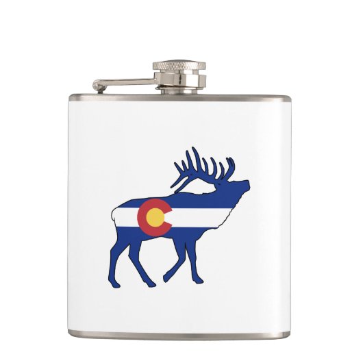 Colorado Flag Elk Heupfles (Voorkant)