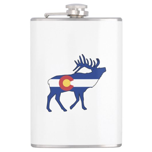 Colorado Flag Elk Heupfles (Voorkant)