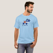 Colorado Flag Elk T-shirt (Voorkant volledig)