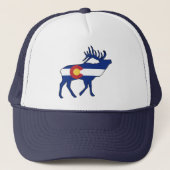 Colorado Flag Elk Trucker Pet (Voorkant)