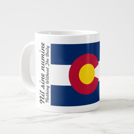 Colorado Flag en Motto 20 oz Mok (Links)