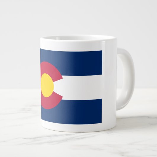 Colorado Flag en Motto 20 oz Mok (Voorkant rechts)