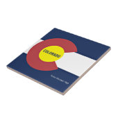 Colorado Flag en Slogan Tegeltje (Zijkant)