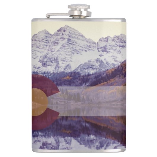Colorado Flag Flask Heupfles (Voorkant)
