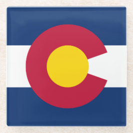 Colorado Flag Glass Onderzetter