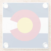 Colorado Flag Glass Onderzetter (Achterkant)