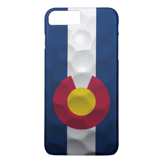 Colorado Flag Golf Ball Pattern Case-Mate iPhone Case (Achterkant)