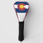Colorado Flag Golf Head Hoesje Golfheadcover (Voorkant)