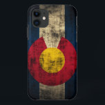 Colorado Flag Grunge iPhone 5 Hoesje<br><div class="desc">Colorado Flag Grunge Hoesje-Mate iPhone 5 Barely Daar Universal Hoesje</div>