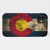 Colorado Flag Grunge iPhone 5 Hoesje (Achterkant (horizontaal))