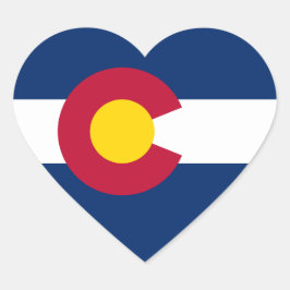 Colorado Flag Hart Sticker