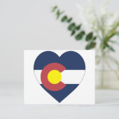 Colorado Flag Heart Briefkaart (Staand voorkant)