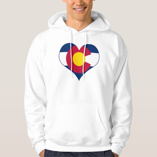 Colorado Flag Heart Hoodie (Voorkant)
