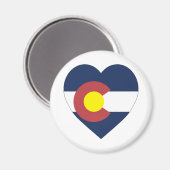Colorado Flag Heart Magneet (Voorkant / Achterkant)