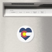 Colorado Flag Heart Magneet (Insitu (Vaatwasser))