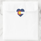 Colorado Flag Heart Ronde Sticker (Tas)