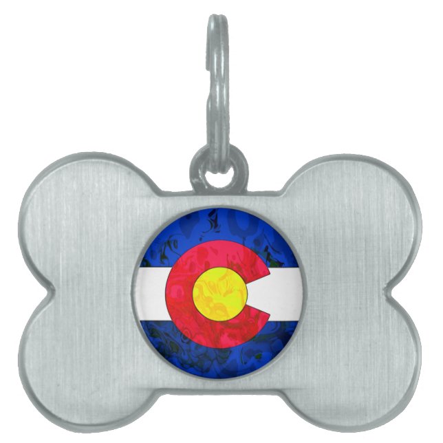 COLORADO FLAG HUISDIEREN NAAMPLAATJE (voorkant)