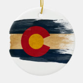 Colorado Flag Keramisch Ornament (Voorkant)