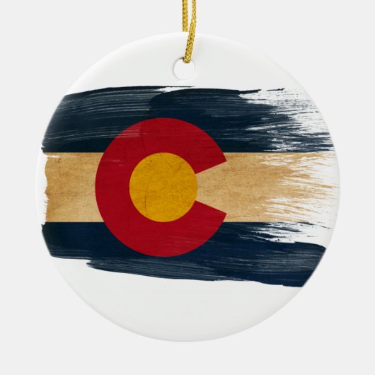 Colorado Flag Keramisch Ornament (Voorkant)