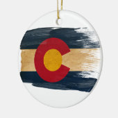 Colorado Flag Keramisch Ornament (Links)