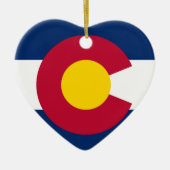 Colorado Flag Keramisch Ornament (Voorkant)