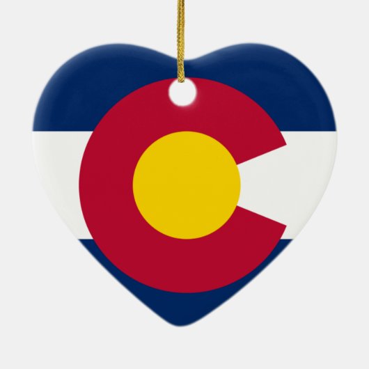 Colorado Flag Keramisch Ornament (Achterkant)