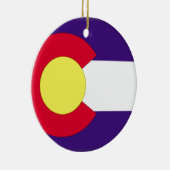 Colorado Flag Keramisch Ornament (Rechts)