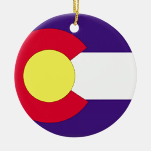 Colorado Flag Keramisch Ornament (Voorkant)